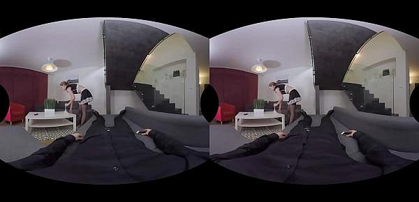  Luca Bella in VR as a lovely French maid